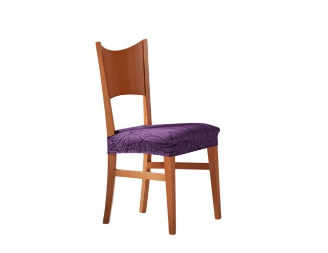 Funda para asiento de silla "Penélope" color violeta