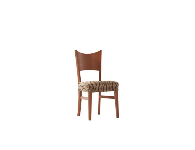 Funda para asiento de silla "Alexey" color marrón-paja