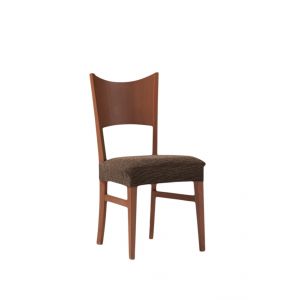 Funda para asiento de silla "katerina" color marrón