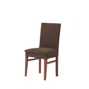 Funda para asiento y respaldo de silla "Katerina" color marrón