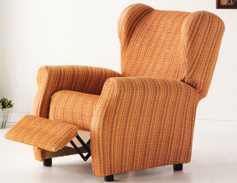 Funda de sillón Relax Mercurio - Color doré. Vista en Salón.