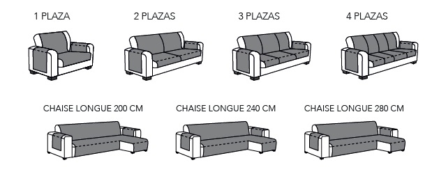 Medidas fundas cubre-sof&aacute;s C&aacute;rabe