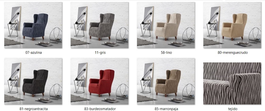 Detalle de colores orejero tejido "Alexey"