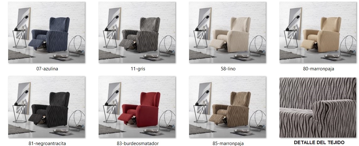 Detalle de colores tejido "Alexey"